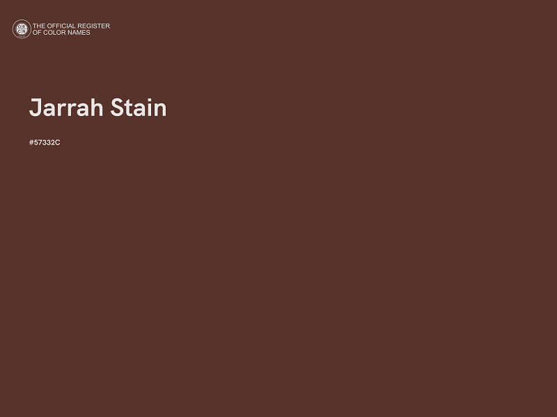 #57332C - Jarrah Stain color image