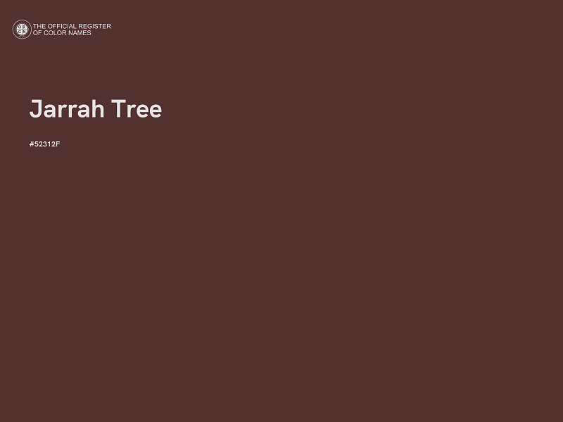 #52312F - Jarrah Tree color image