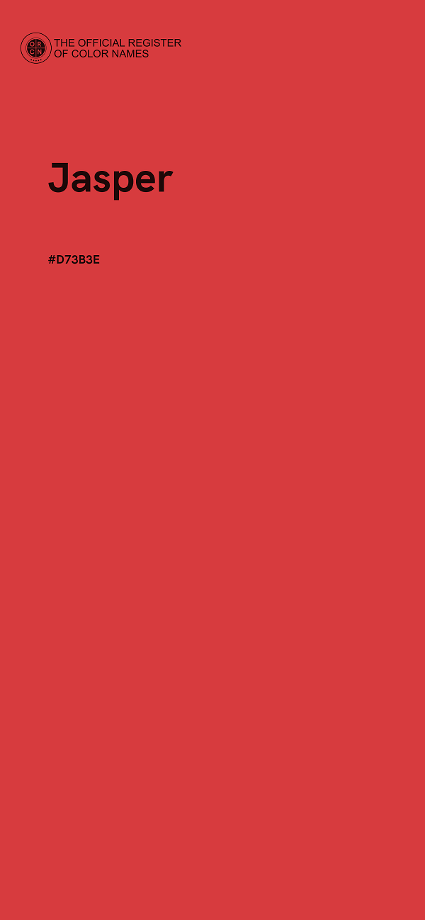 #D73B3E - Jasper color image