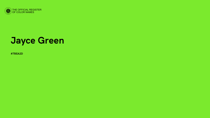 #7BEA2D - Jayce Green color image