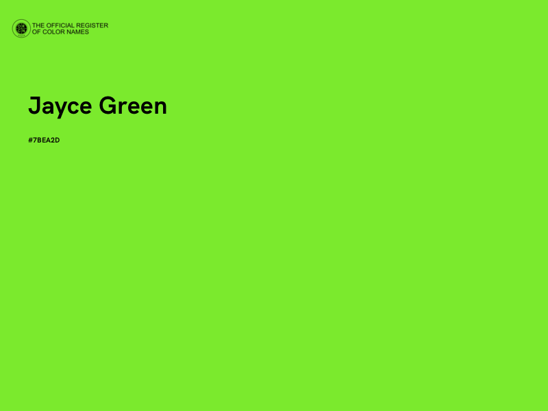 #7BEA2D - Jayce Green color image