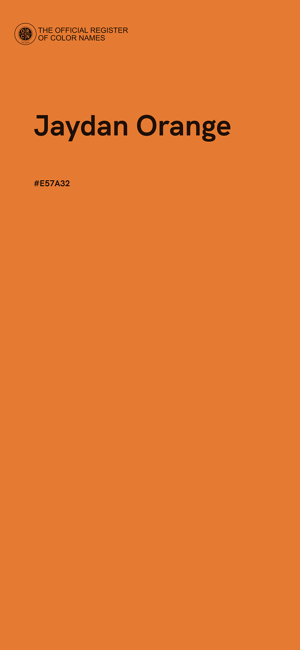 #E57A32 - Jaydan Orange color image