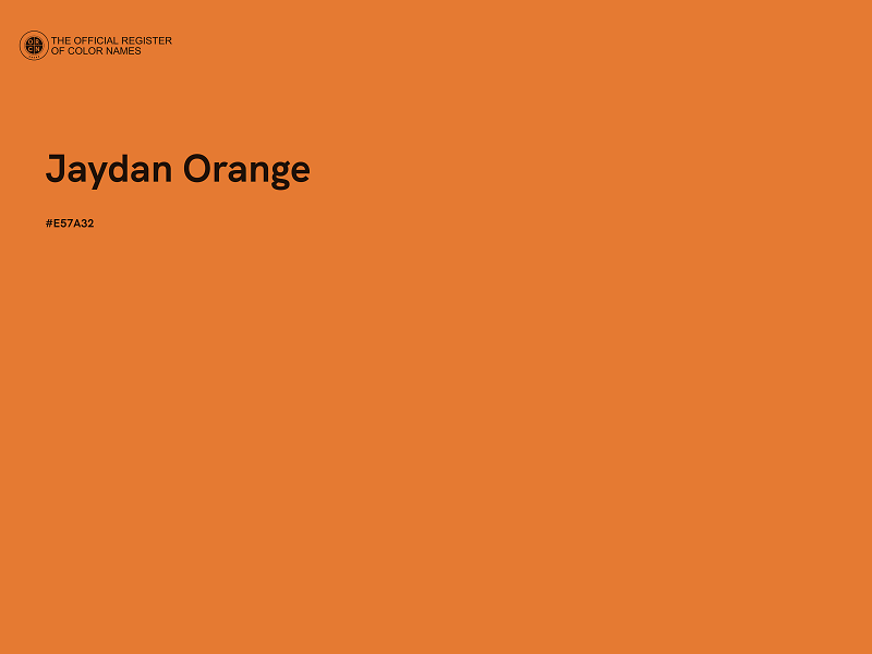 #E57A32 - Jaydan Orange color image