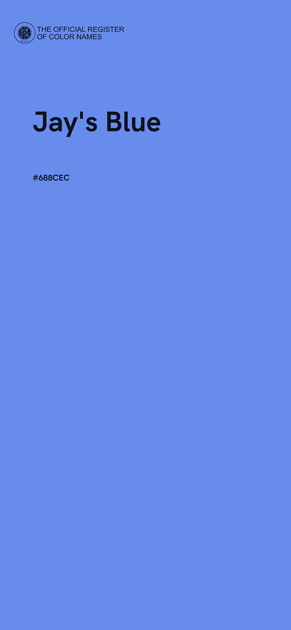 #688CEC - Jay's Blue color image