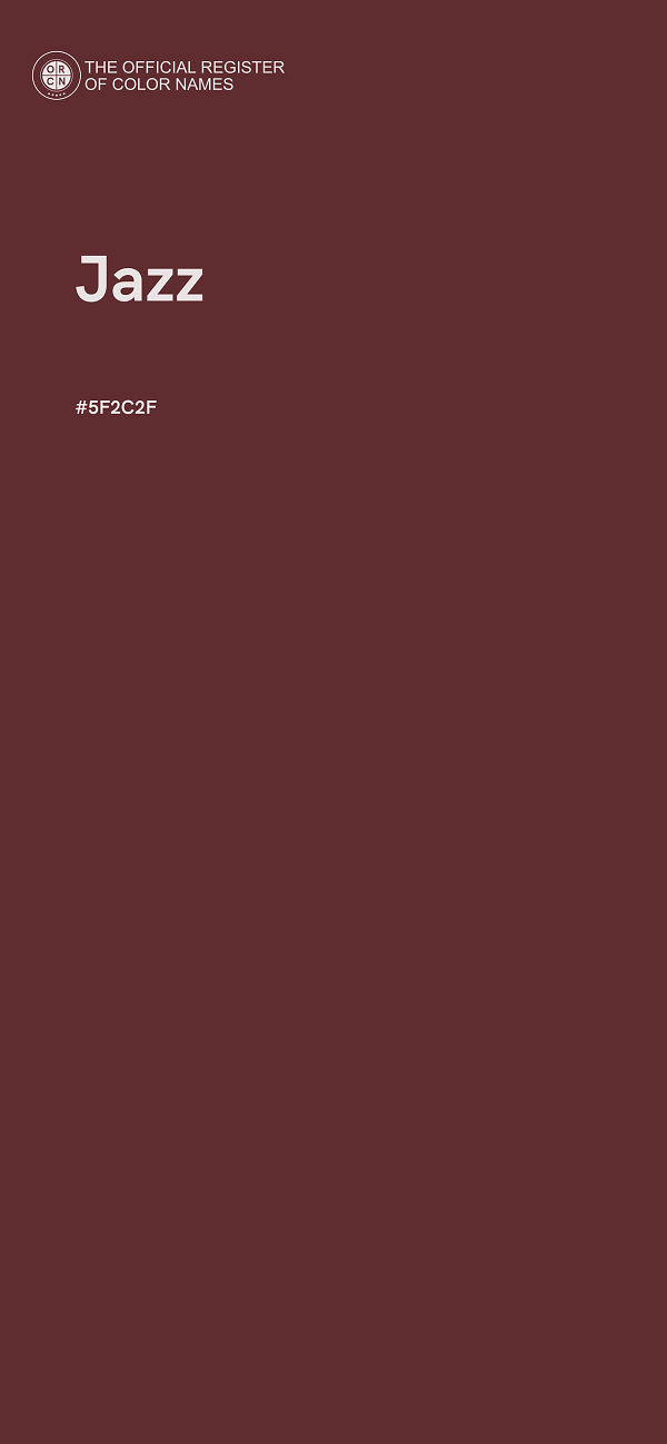 #5F2C2F - Jazz color image
