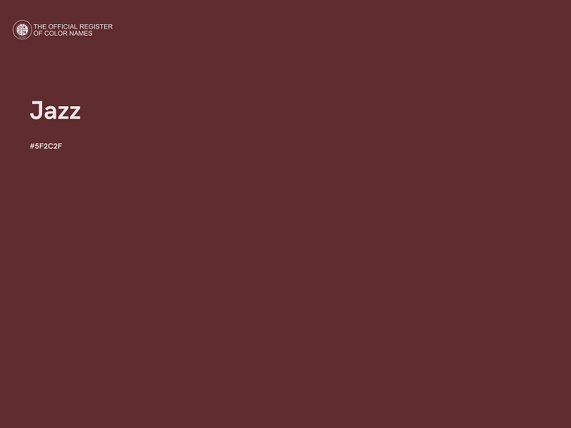 #5F2C2F - Jazz color image
