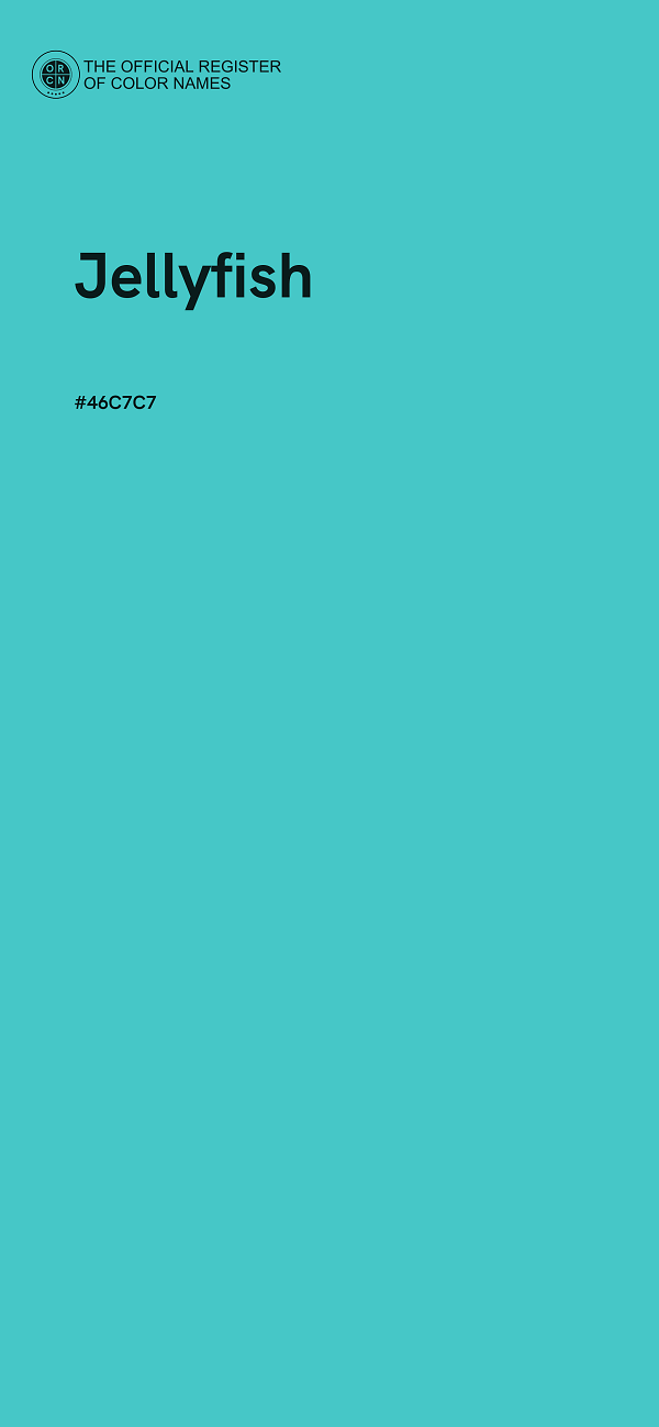 #46C7C7 - Jellyfish color image
