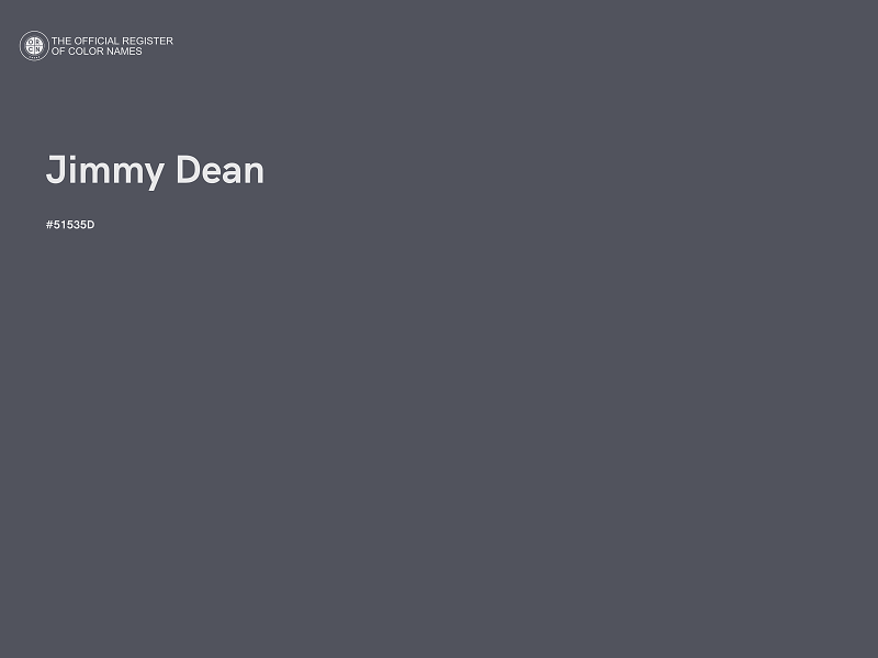 #51535D - Jimmy Dean color image