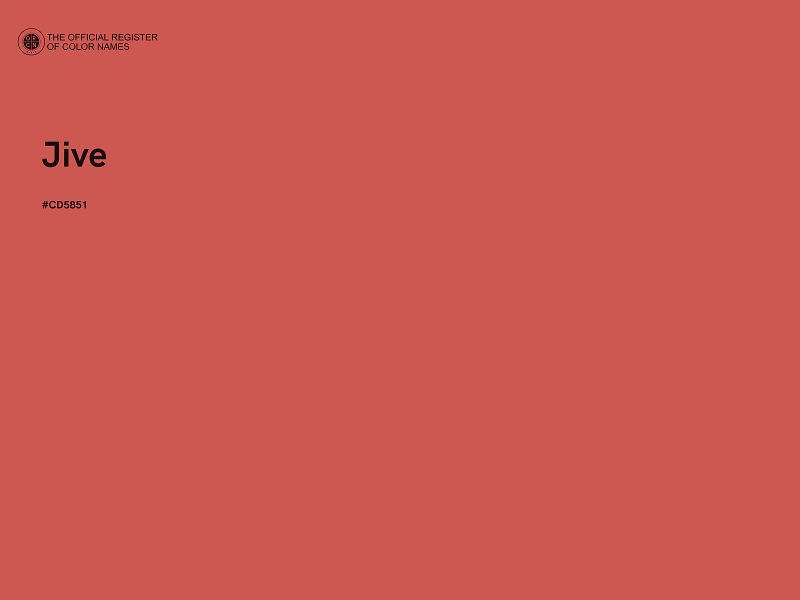 #CD5851 - Jive color image