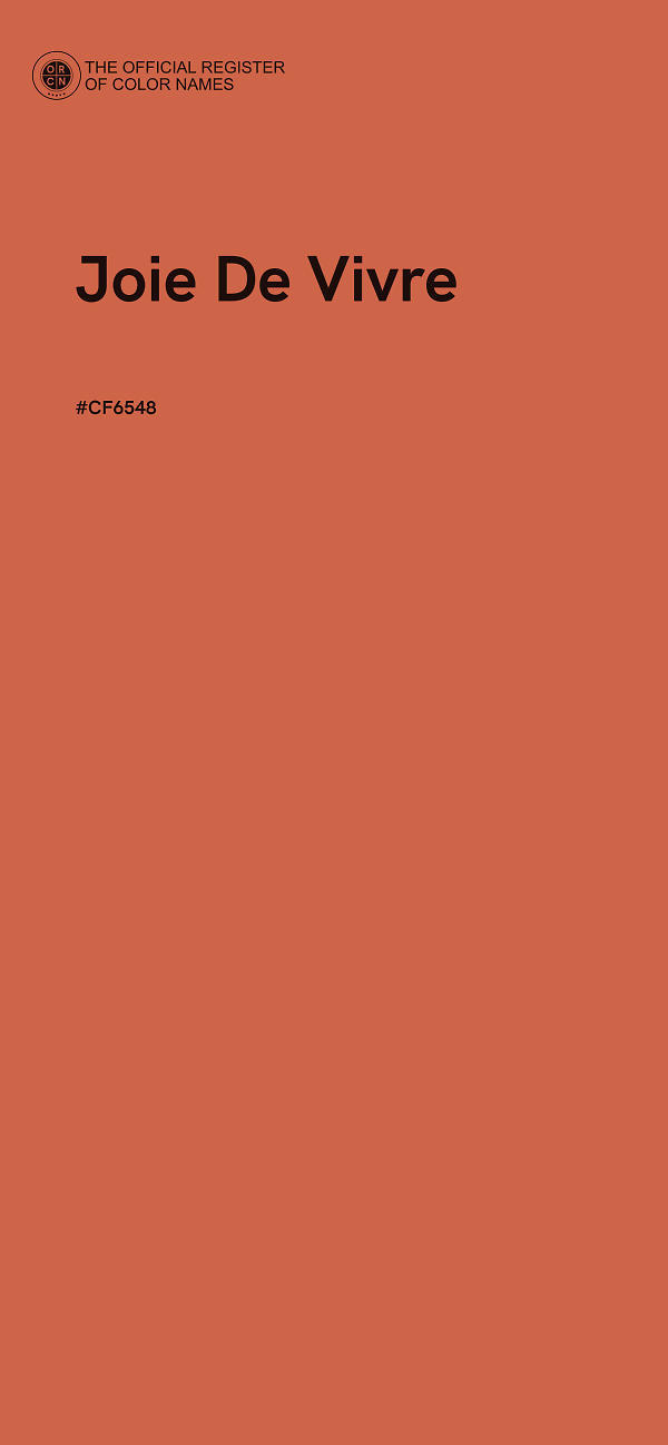 #CF6548 - Joie De Vivre color image