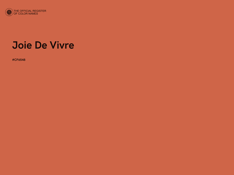 #CF6548 - Joie De Vivre color image