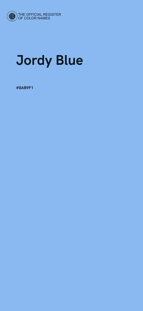 #8AB9F1 - Jordy Blue color image