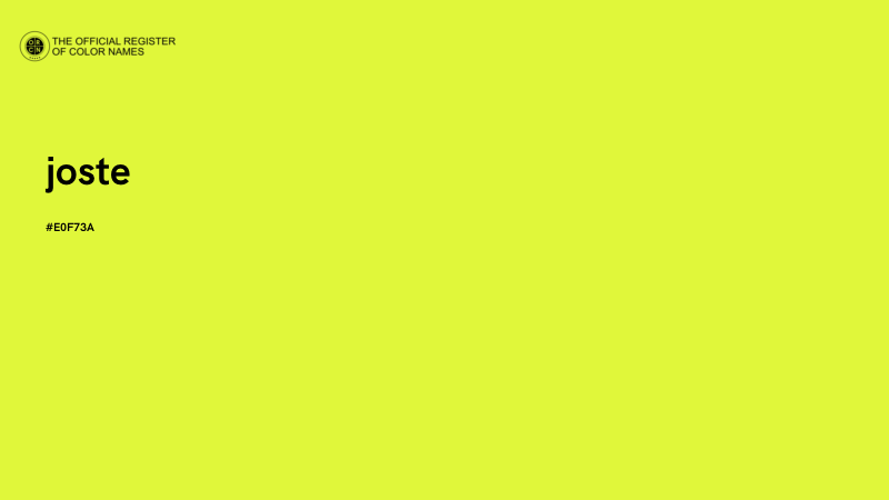 #E0F73A - joste color image