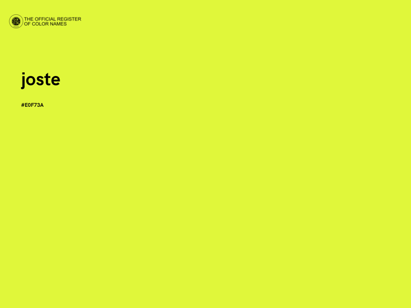 #E0F73A - joste color image