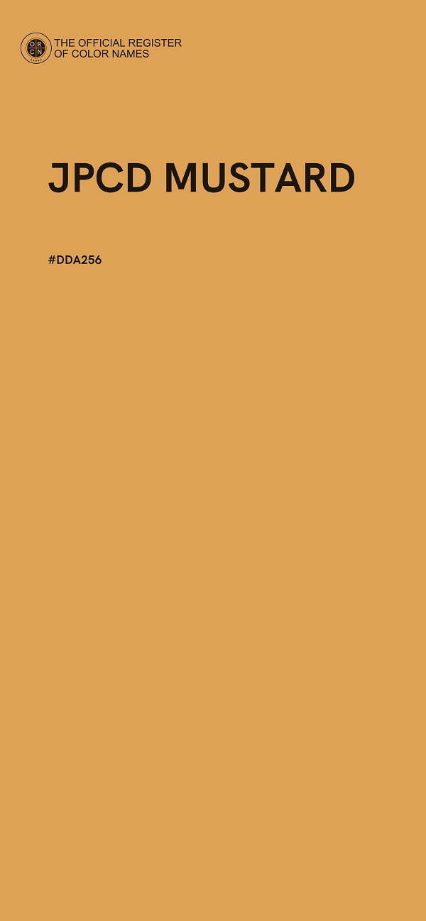 #DDA256 - JPCD MUSTARD color image