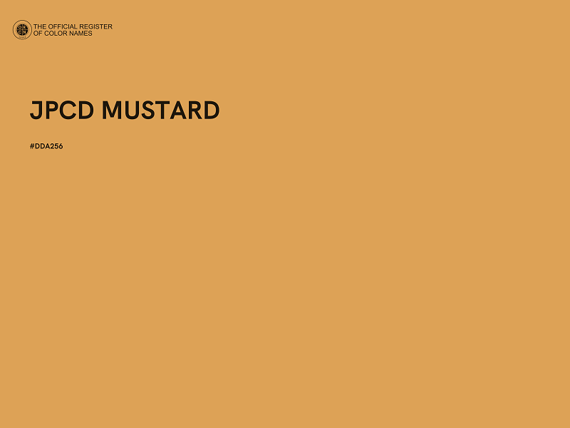 #DDA256 - JPCD MUSTARD color image