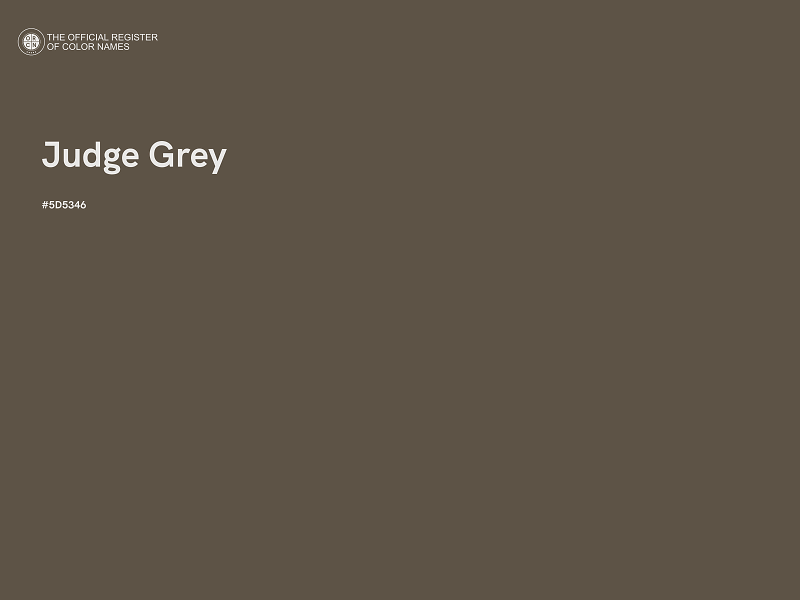 #5D5346 - Judge Grey color image