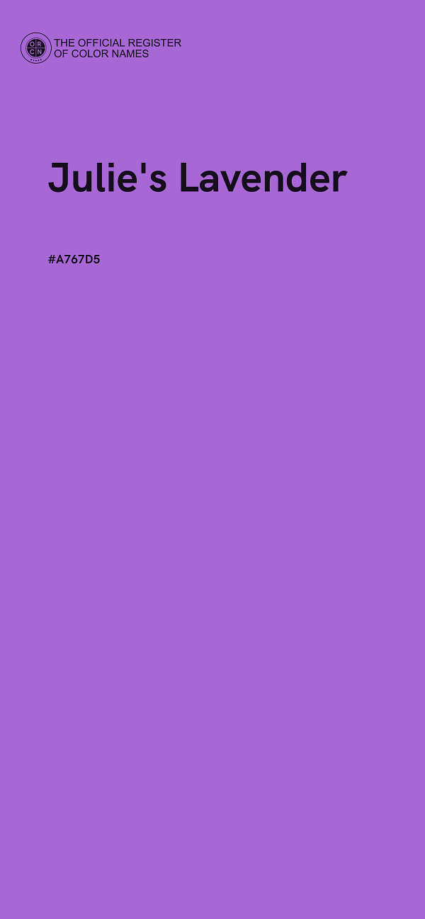 #A767D5 - Julie's Lavender color image