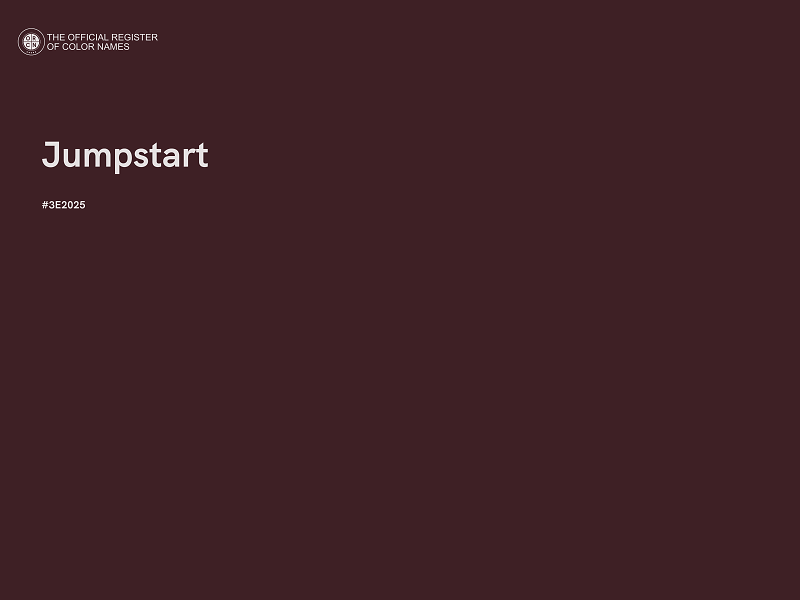 #3E2025 - Jumpstart color image