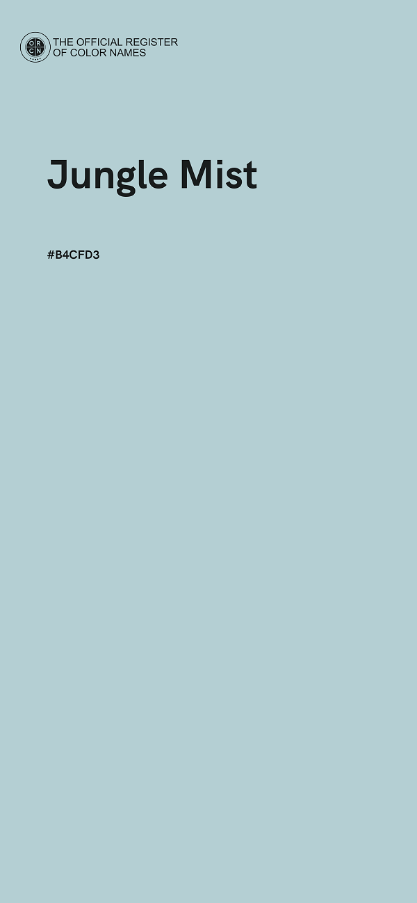 #B4CFD3 - Jungle Mist color image