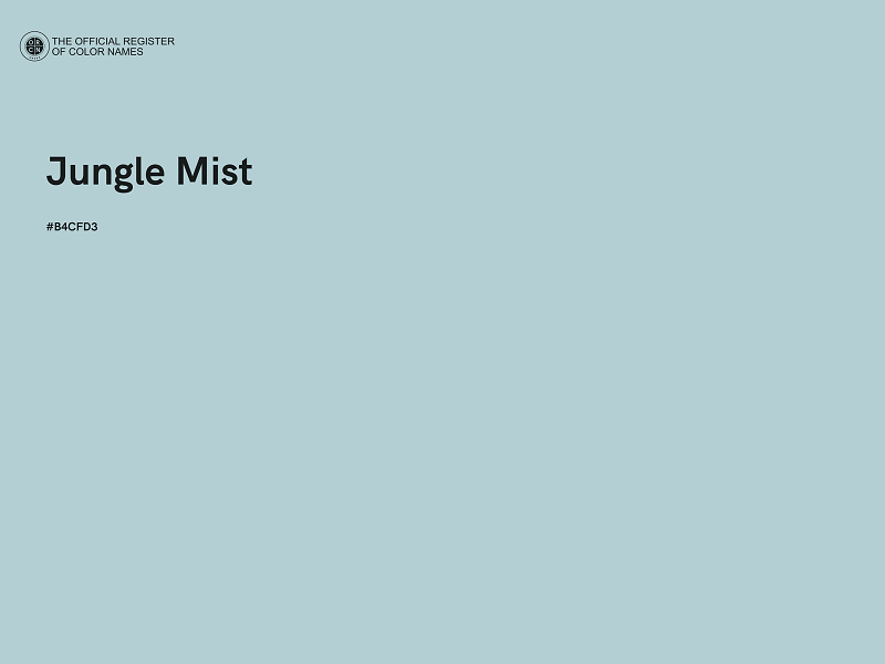 #B4CFD3 - Jungle Mist color image