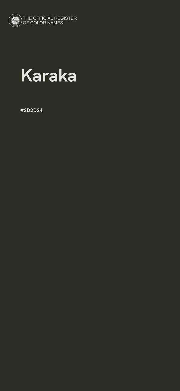 #2D2D24 - Karaka color image