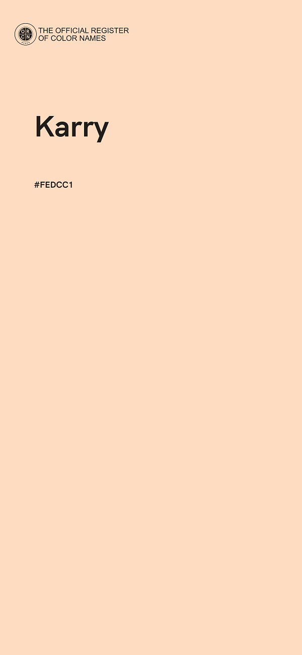 #FEDCC1 - Karry color image