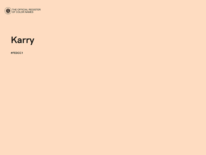 #FEDCC1 - Karry color image