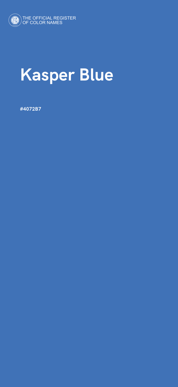 #4072B7 - Kasper Blue color image