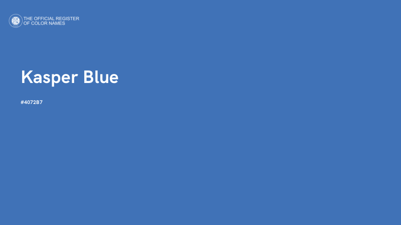 #4072B7 - Kasper Blue color image