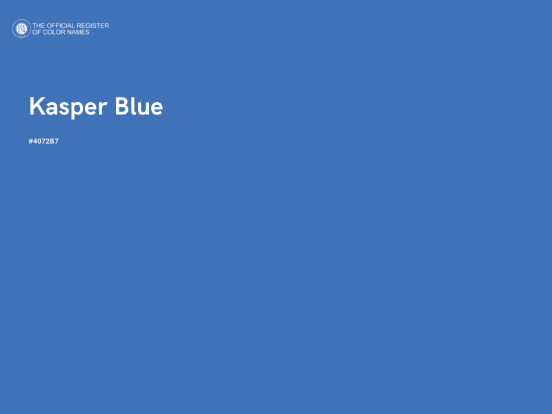 #4072B7 - Kasper Blue color image