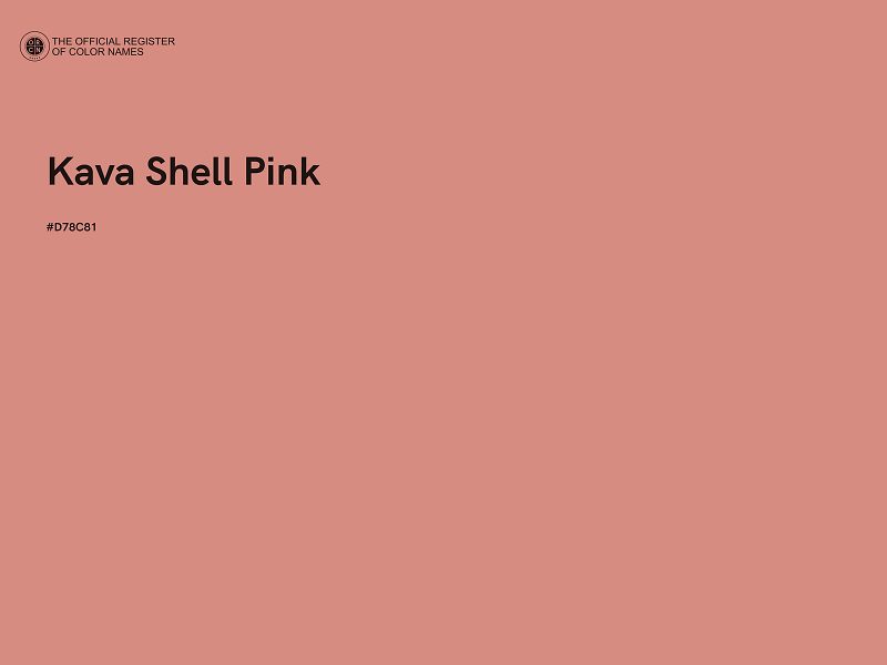 #D78C81 - Kava Shell Pink color image