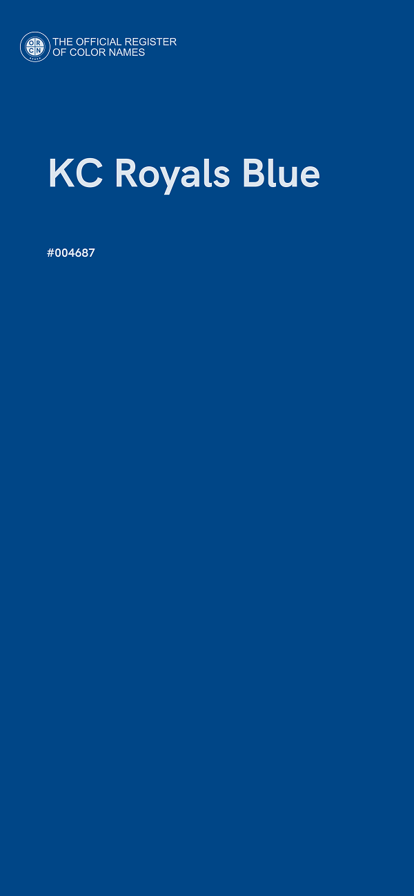#004687 - KC Royals Blue color image