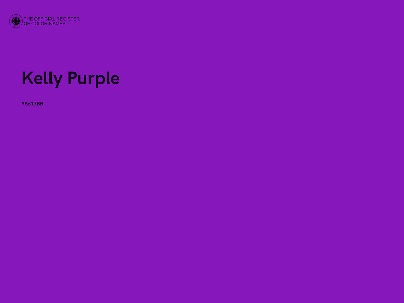 #8617BB - Kelly Purple color image