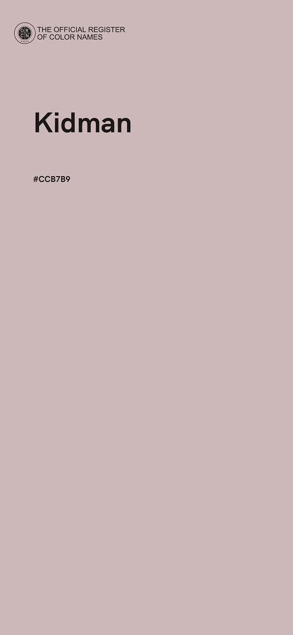 #CCB7B9 - Kidman color image