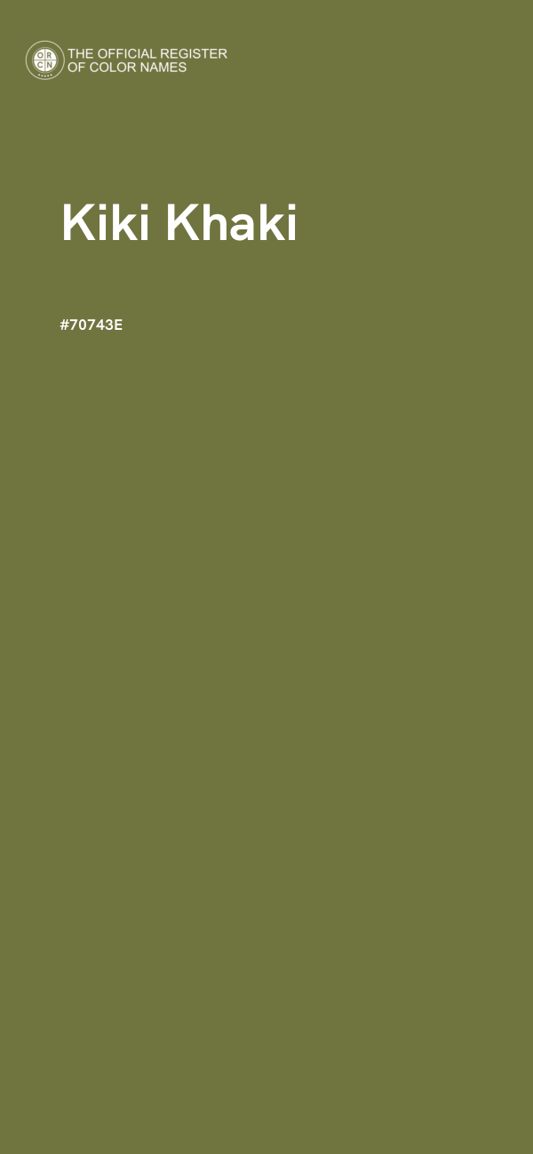 #70743E - Kiki Khaki color image