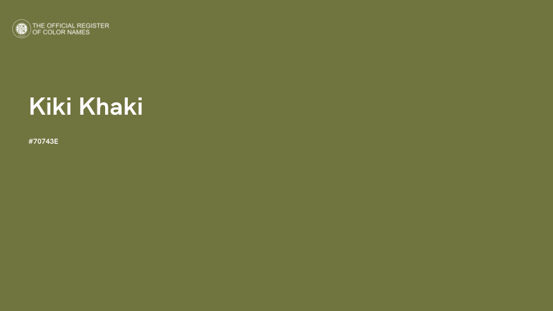 #70743E - Kiki Khaki color image