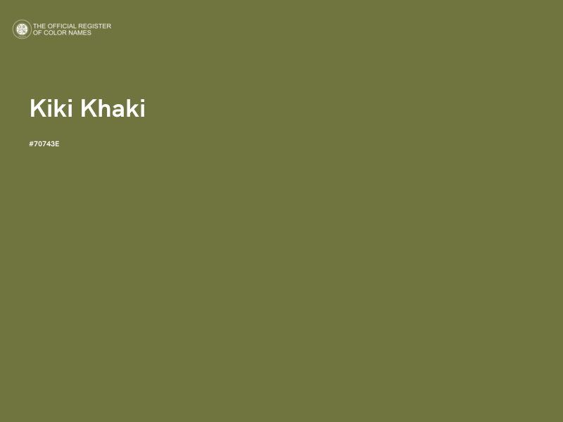 #70743E - Kiki Khaki color image