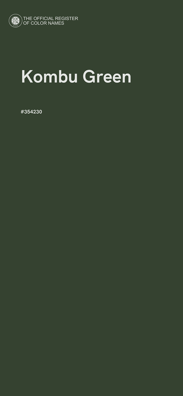 #354230 - Kombu Green color image