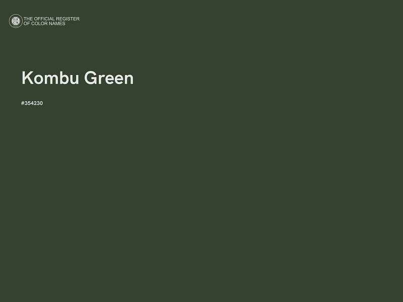 #354230 - Kombu Green color image