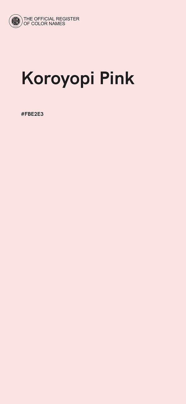 #FBE2E3 - Koroyopi Pink color image