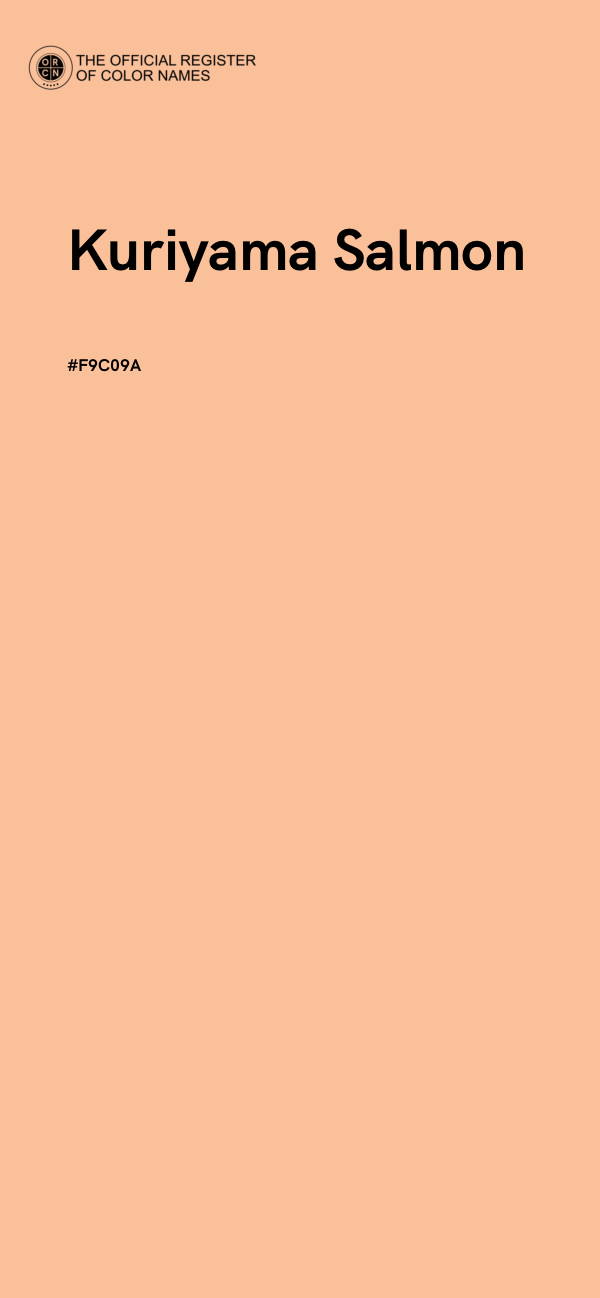 #F9C09A - Kuriyama Salmon color image