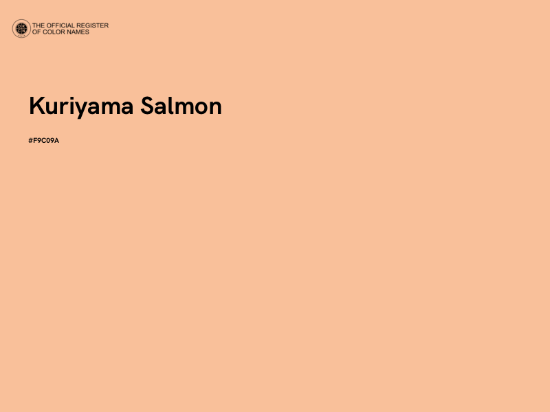 #F9C09A - Kuriyama Salmon color image