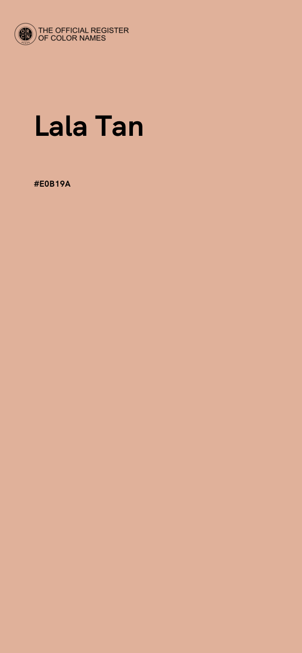 #E0B19A - Lala Tan color image
