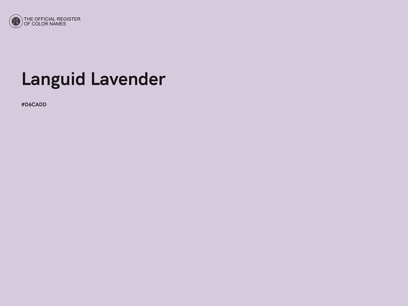 #D6CADD - Languid Lavender color image