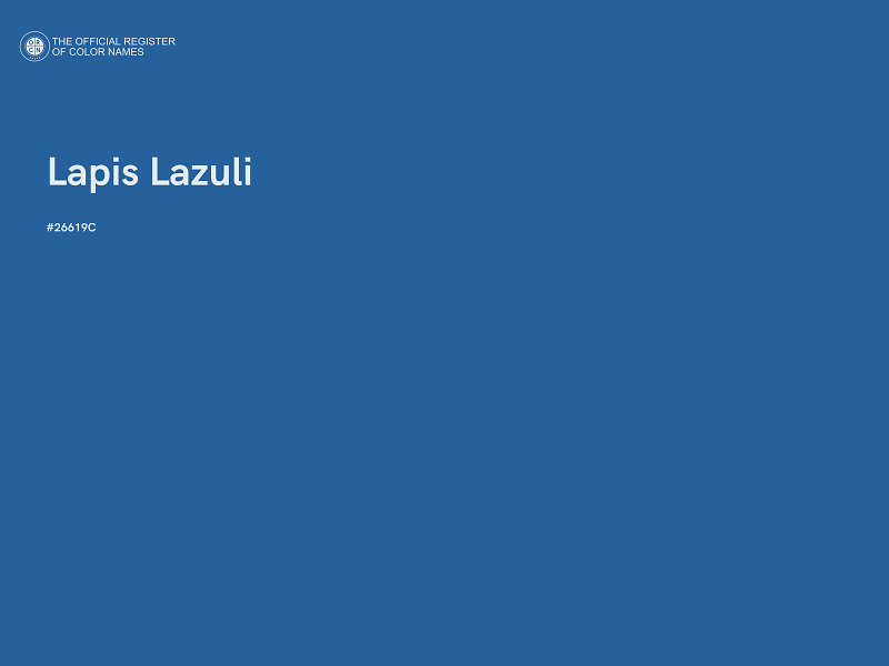 #26619C - Lapis Lazuli color image