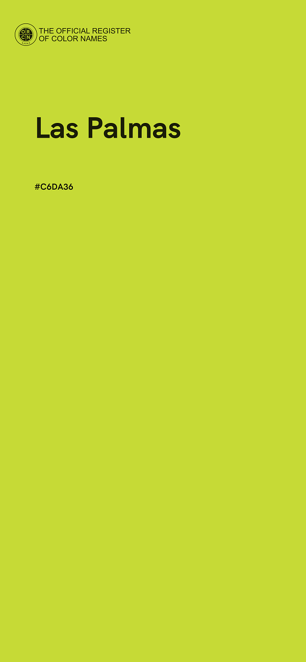 #C6DA36 - Las Palmas color image
