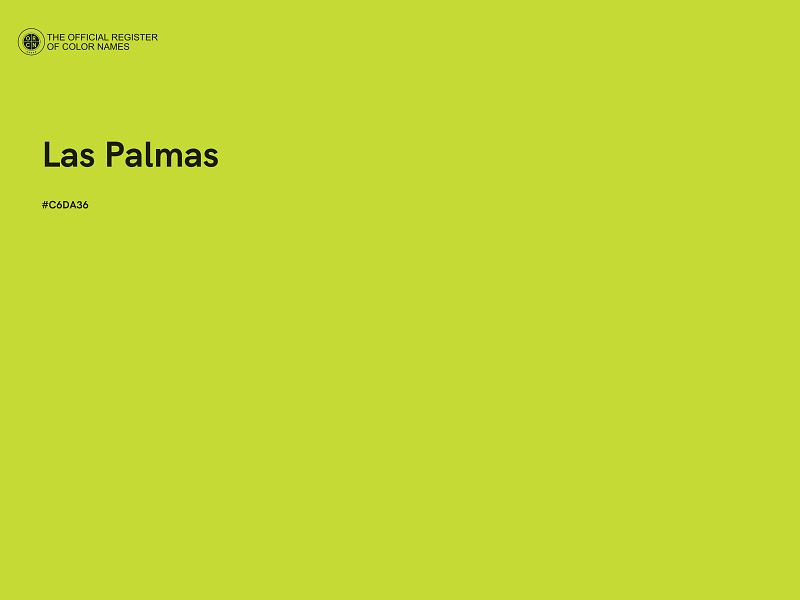 #C6DA36 - Las Palmas color image