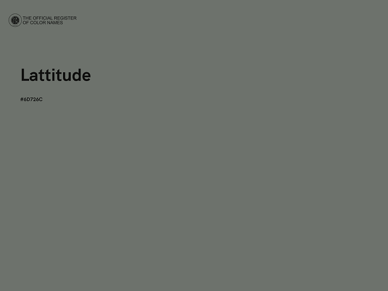 #6D726C - Lattitude color image