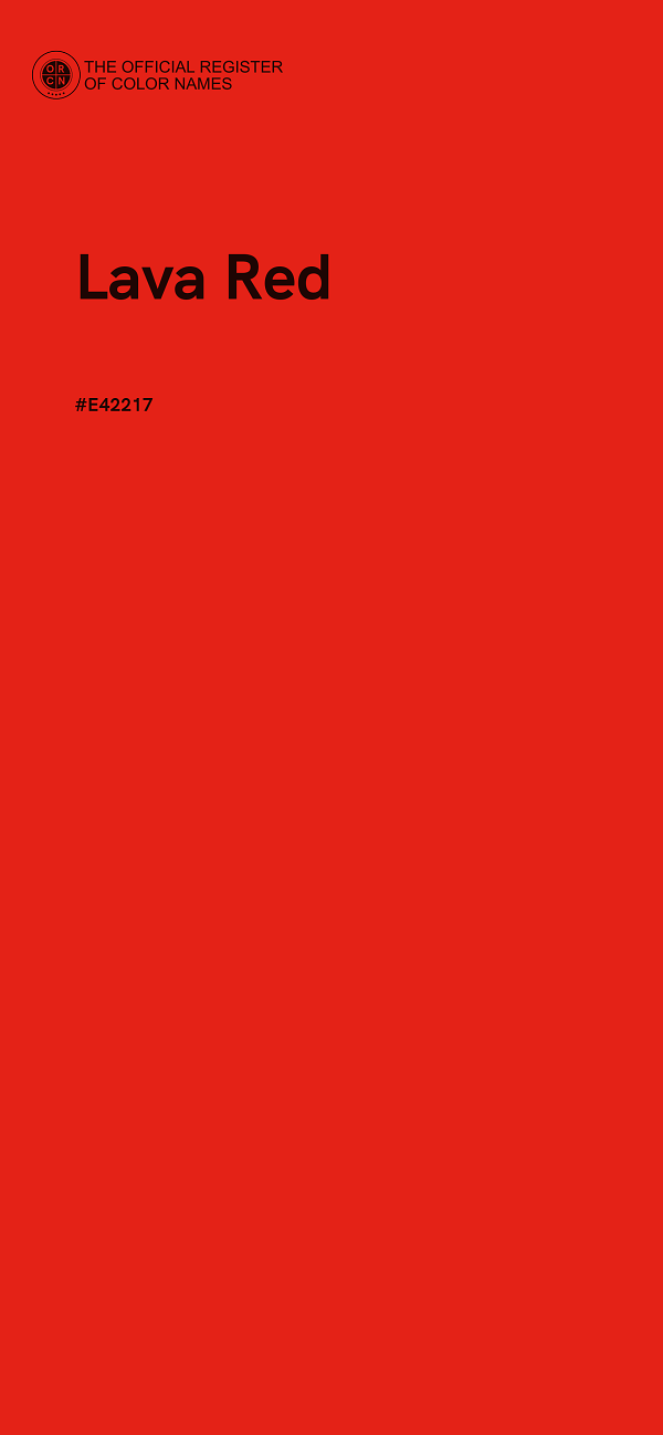 #E42217 - Lava Red color image